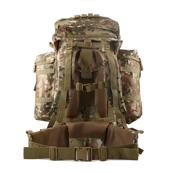 Saco de viagem de tecido de oxford 80L 900D de revestimento de poliéster com fita de PP e fivela POM