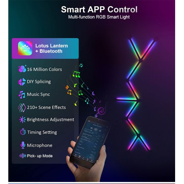 Button APP Control RGB LED Color Changing Gaming Lights 2025 Strip Lights Compatible with Smart Life Music Sync APP