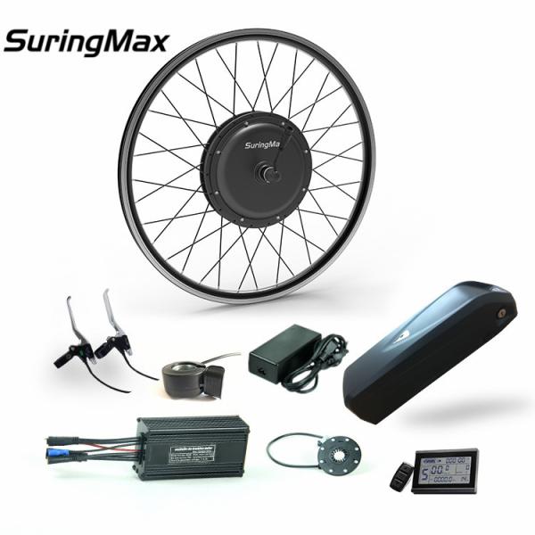 Rear Wheel Cassette Electric Bike Motor Kit With Battery 3 Years Warranty