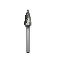 G Shape Standard Carbide Burr 10mm*20mm Pointed Tree Carbide Burr On 6mm Shank Aluminum Cut