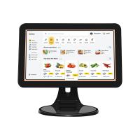 15.6 pulgadas de pantalla táctil de escritorio POS Terminal N2840 2 + 32 GB de caja registradora con escáner