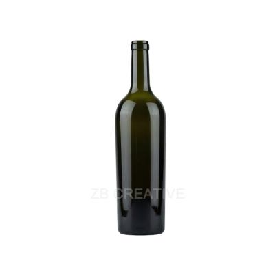 Ultra Heavy Tapered Bordeaux Shaped Bottle Cork Top 750ml  For Icon Wine 1200g 1747K