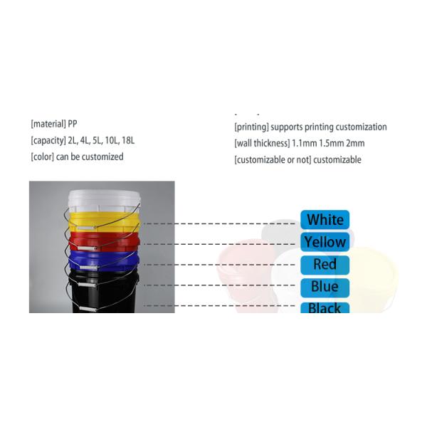 Oil Filter Cap White Five Gallon 20 Litre Paint Bucket With Lid ISO9001