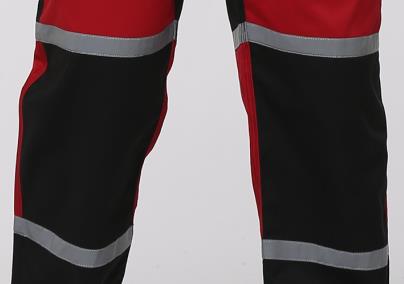 Triple Stitching Industrial Work Clothes / Industrial Coverall Uniforms With Reflecitve Tape
