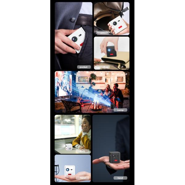 Мини репроектор СИД DLP андроида 4k кармана для домашнего на открытом воздухе театра