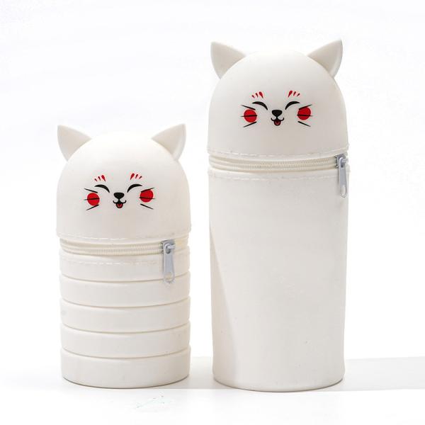 Многофункциональный 2-в-1 силиконовый карандаш держатель сумка легко очистить школьные канцелярские принадлежности для детей канцелярские принадлежности для рождественского подарка