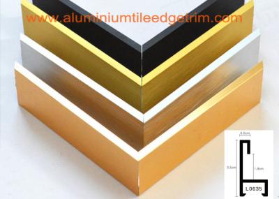 Decorative Aluminium Picture Frame Mouldings Extrusions , Aluminium Picture Frame Profiles