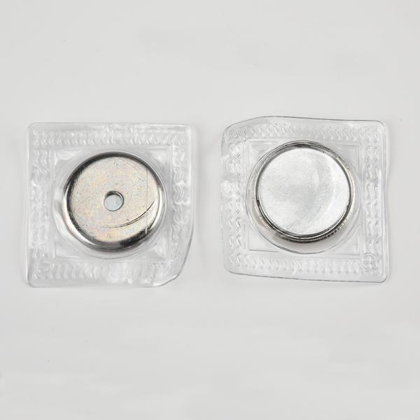 Sample PVC coated Waterproof Sew in Monopole Neodymium Magnet for raincoat D25x3mm