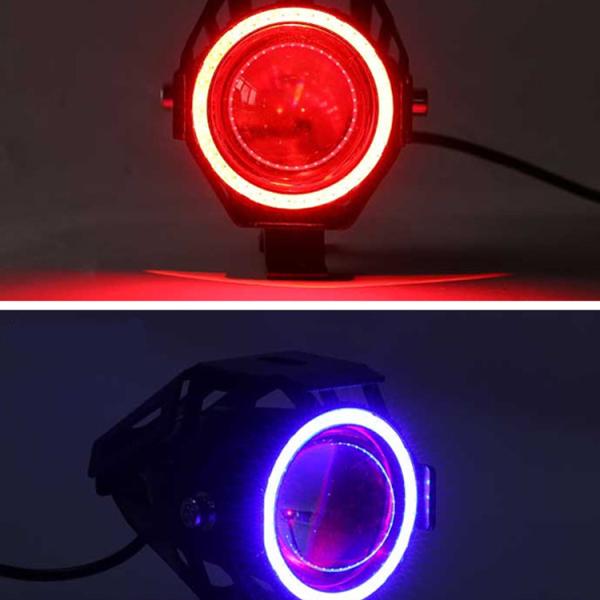 Modified Motorcycle Spot Light with External Super Bright LED Fog Lights Project