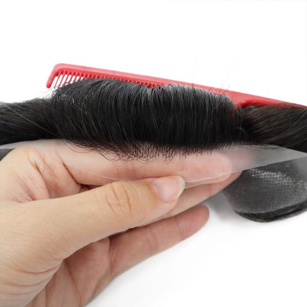 Natural Hairline thin skin forehead toupee hairline for men natural and invisible men fringe