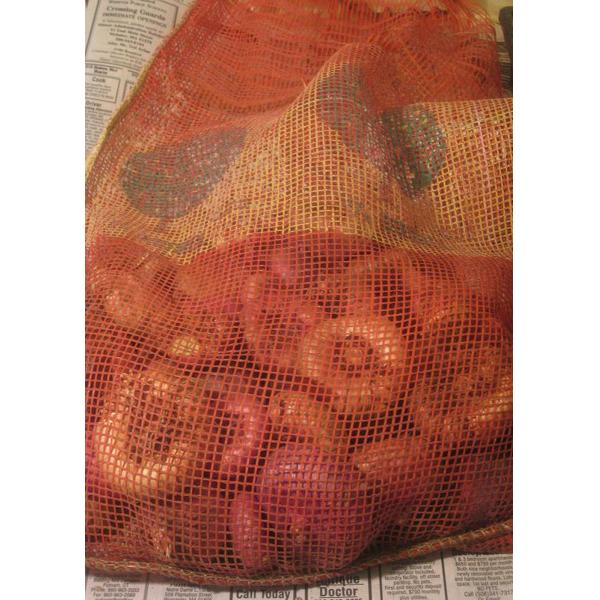 PE Polyethylene Plastic Woven Mesh Fruit And Vegetable Bags