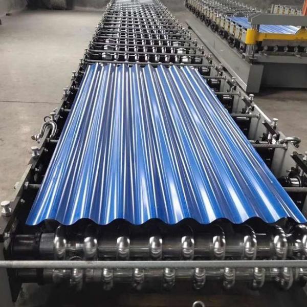 Galvanized Corrugated Steel Sheet Zinc Coating 50-180g/m² With Fire Resistance For Temporary Structures