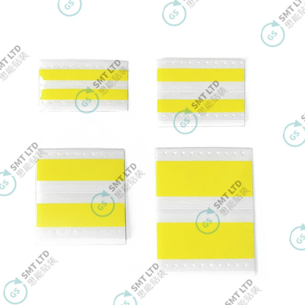 GSM01 Series PET SMT Double Splice Tape 8mm-32mm with Pre-cut Strips and Embossed Dots for SMT Process