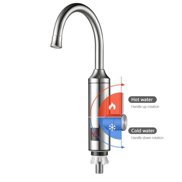 3300W Double Sealed Ceramic Valve Core Electric Heating Tap With 220-230V Voltage