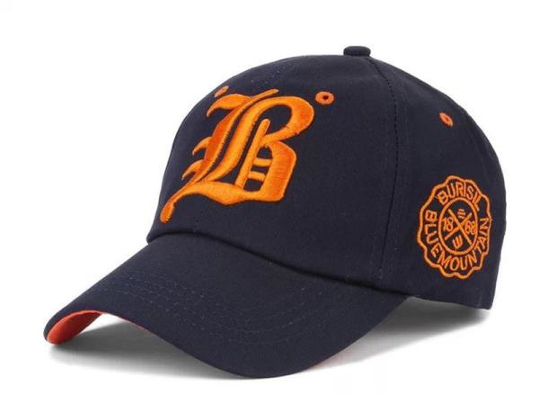 Boston Cotton Unisex Baseball Caps Six - Panel Fitted Adjustable Metal Ring Closure