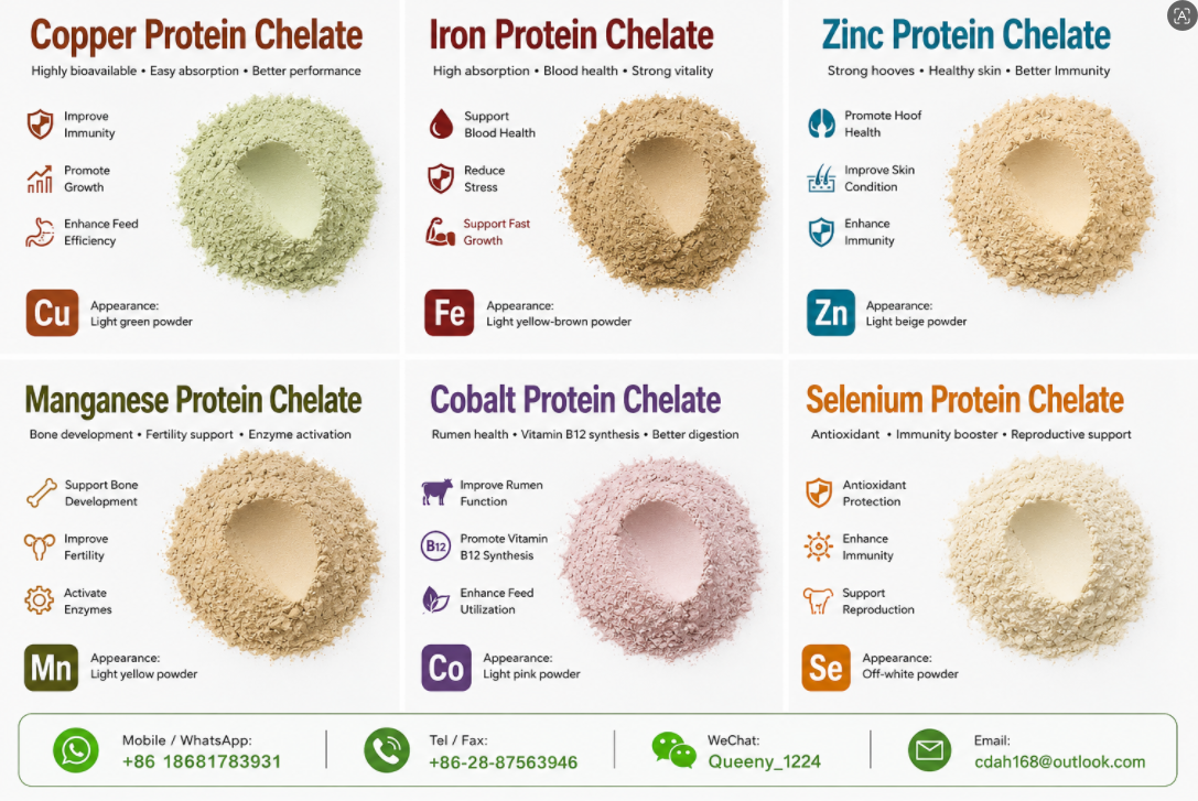 Chelated Mineral Premix Balanced Chelated MInerals For Ruminant Feed To Improve Animal Performance
