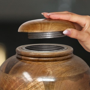 Memorials Wooden Urns For Human Ashes Adult Male/Female - Real Wood Cremation Urn For Ashes Adult Men/Women