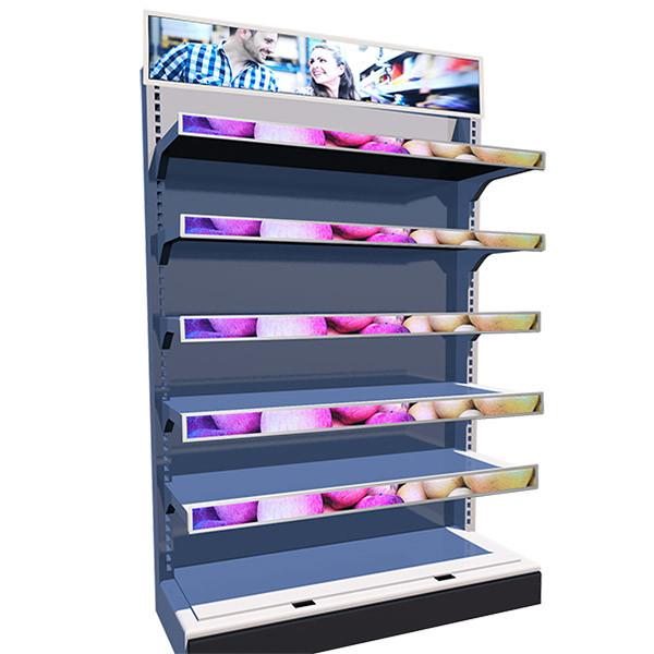 GOB P2 250000dots/sqm SMD1515 Shelf LED Display Screen 900nits anticollision