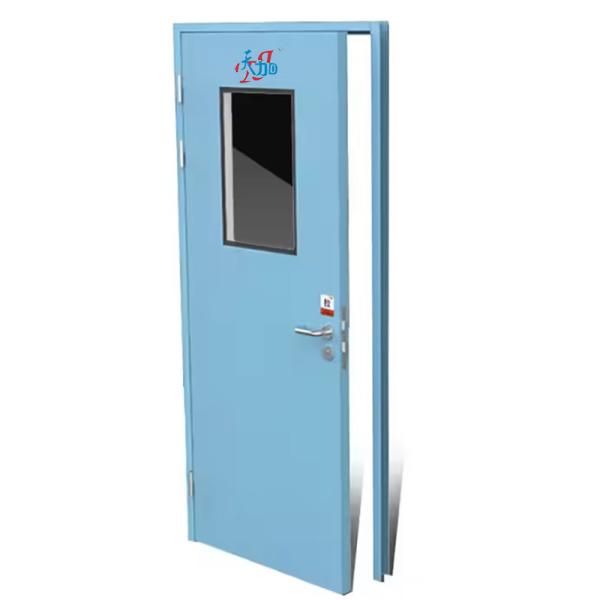 Wholesale Manufacture Clean Room Door Hospital Galvanized Door Modern Designs GMP Standard Hospital Door