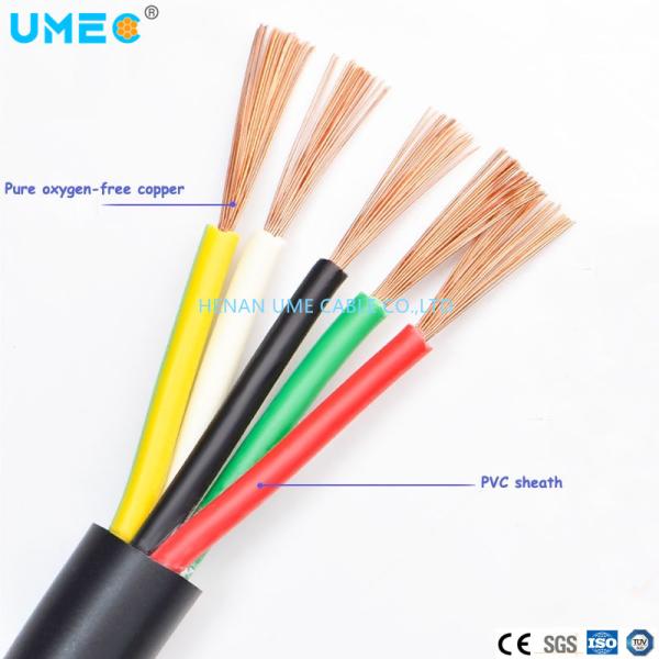 2 Cores-37 Cores RVV Copper Cores PVC Insulate And Sheath Outdoor Application