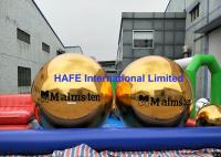 Tubo inflável da esfera do balão 2.5m do espelho da única impressão a cores com logotipo de marcagem com ferro quente