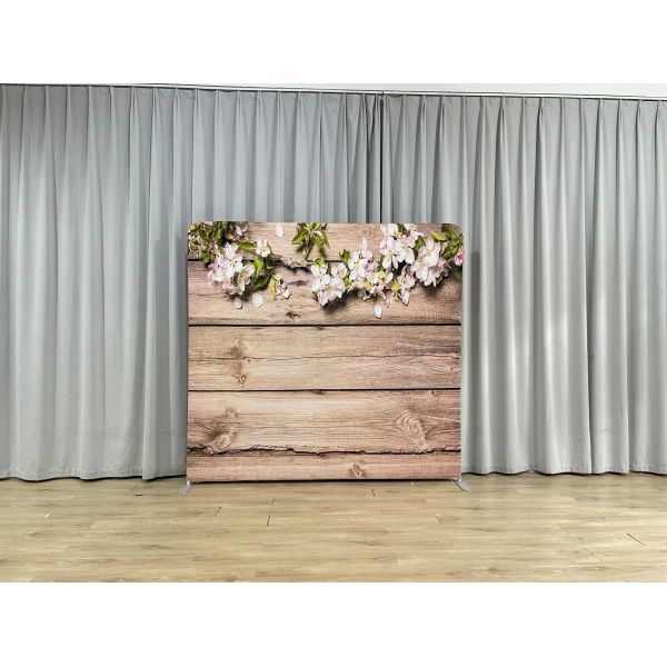 7.6x7.6ft Pillowcase Backdrop One Stand Four Printed Covers Photo Booth Setup