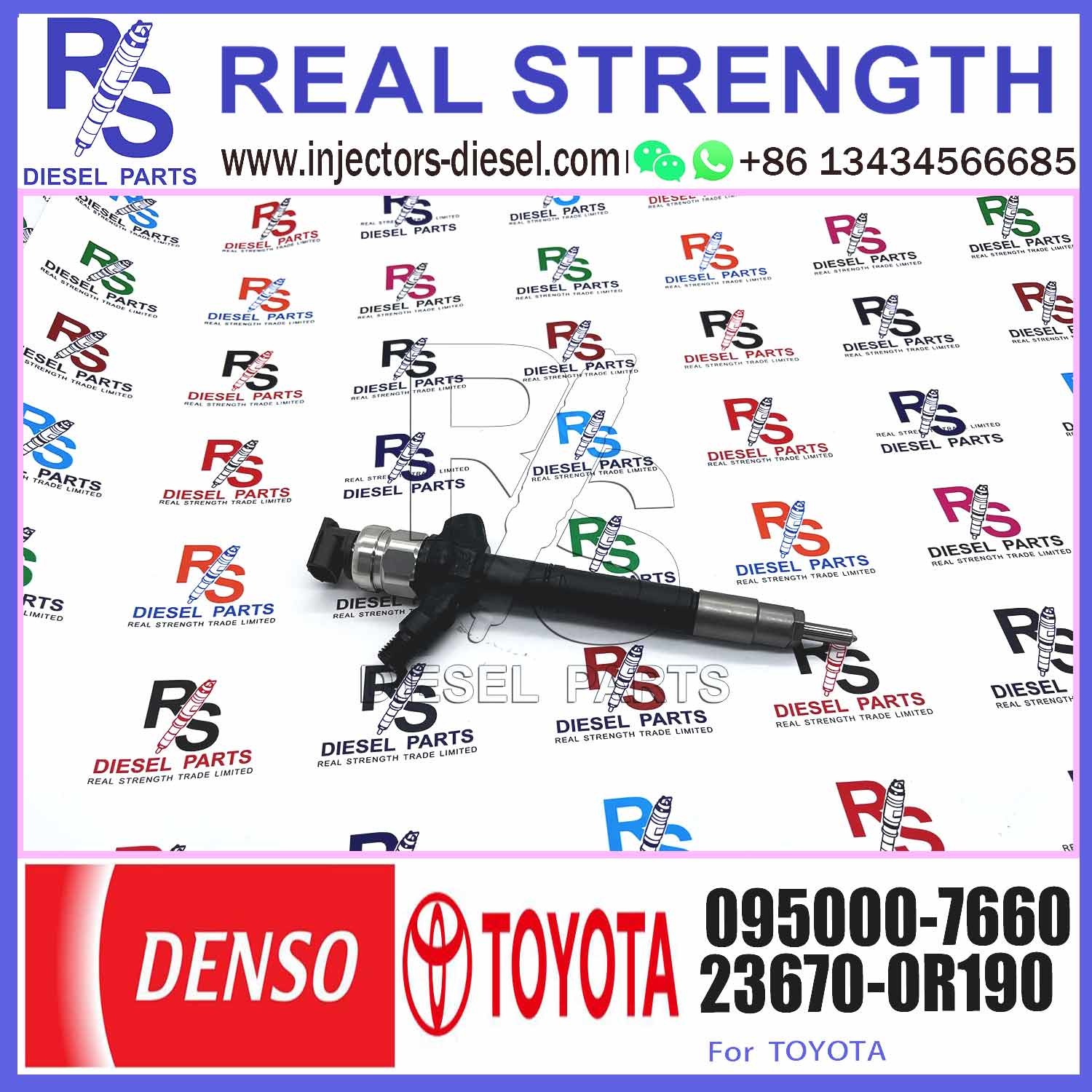 DENSO Hilux Дизельный инжектор 23670-0R030 23670-0R140 23670-0R190 095000-7670