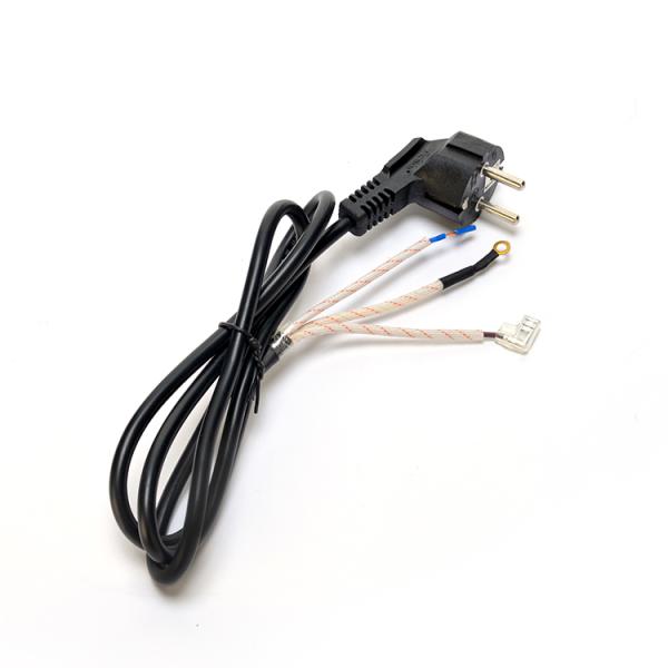 Electrical Plug Black Kema-keur Cable H05vv-f 3 Prong Extension Cord for Travel Cooker With Open End Customized Solution