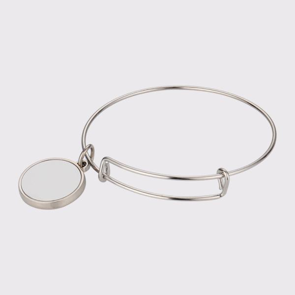 Bracelet de sublimation personnalisé en blanc Bracelet métallique personnalisé pour l'impression par sublimation
