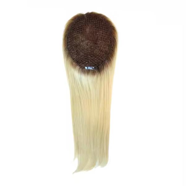Hot Sale Brazilian Virgin Hair Topper Human Fish Net Women Topper Human Hair Toupee Raw Hair Topper for Women