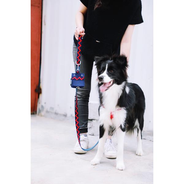 Personalised Black Neoprene Dog Poop Bag Holder Cute Dog Poop Bag Dispenser