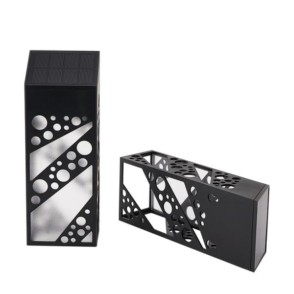 280mA Solar Powered Garden Lights IP67 Monocrystalline Silicon Solar Wall Lights