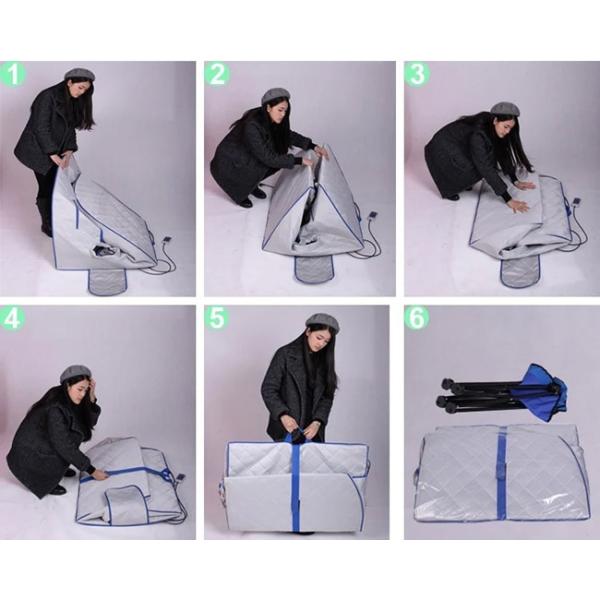 1 People Indoor Spa Use Infrared Portable Sauna With Foldable Chair