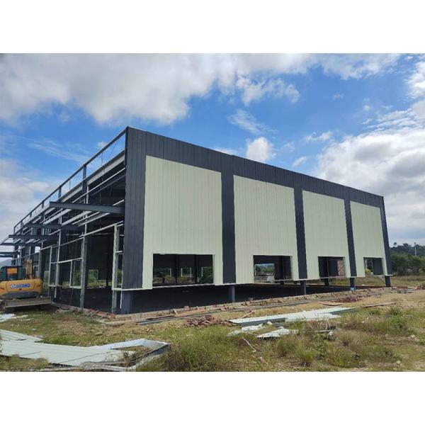 Steel Structure Automated Storage Retrieval Warehouse 30m x 80m x 13m ASRS Ready Industrial Building