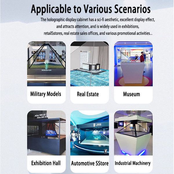 55 inch 360 3D Holographic Display Box Full HD Interactive Holographic Display