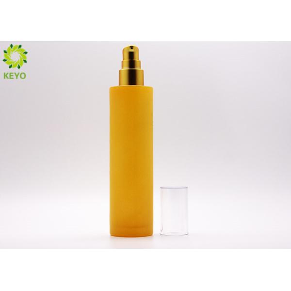 Frosted Colored Argan Skin Hair Oil Cosmetic Pump Bottles , Cosmetic Empty Bottles