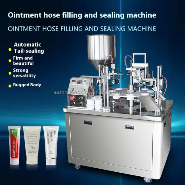 Customized Ultrasonic Plastic Soft Tube Filling & Sealing Machine for Cosmetic Cream Toothpaste -  with Servo Pump&Coding