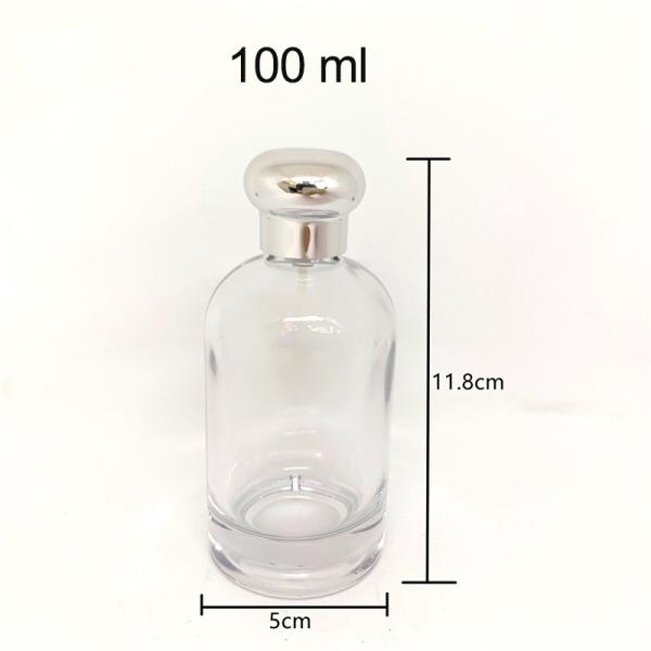 la botella de perfume 100ml con el casquillo plástico del zamac, botella de cristal, rocía la bayoneta, botella vacía, perfuma el empaquetado