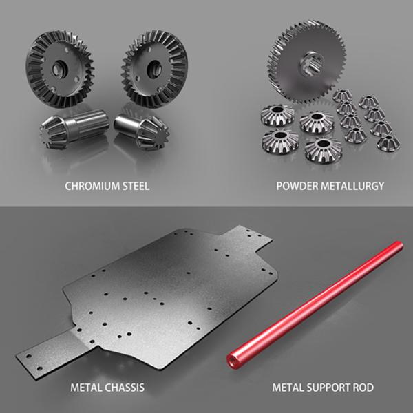 4WD 1/14 Motor sem escova Controle remoto RC Carro 4 canais ODM / OEM