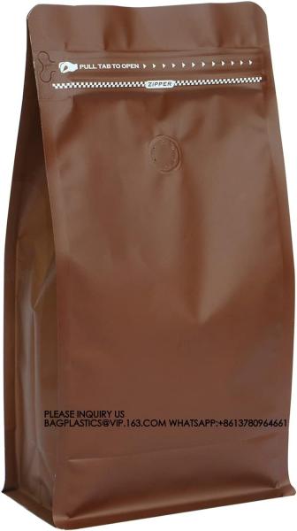 16oz Coffee Bags With Valve Kraft Paper Bags, Food Packaging Bags, Pet Food Bags, Plastic Bags, Aluminum Foil Bags