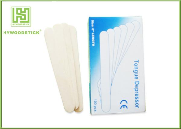 Wooden Tongue Depressor Individual Paper Wrapped EO Sterilize Disposable Spatula