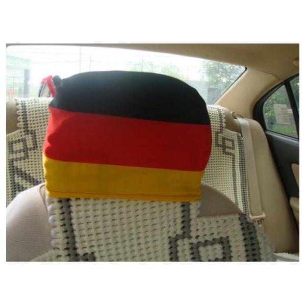 Advertising Rear View Mirror Cover / Promo Items Decorative Headrest Covers