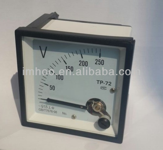 AC Analog Meter Voltmeter 72x72 100ua Panel Meter Ammeter Analog