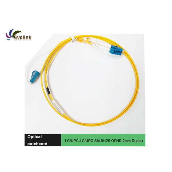 Кабель заплаты волокна LC/UPC-LC/UPC 9/125um 2cm SM двухшпиндельный