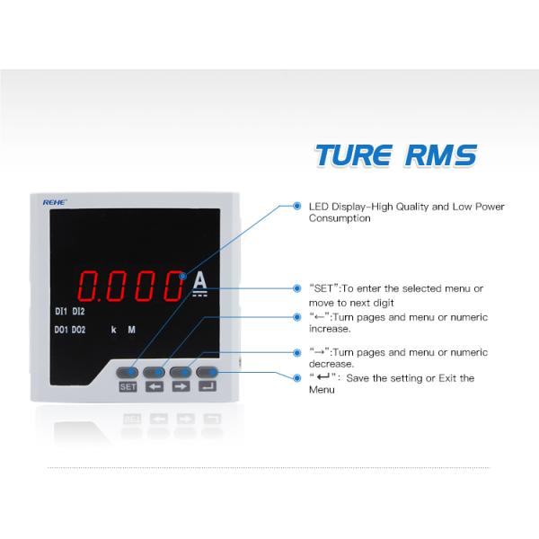 Factory bottom price RH-DA21 ampere meter Single Phase Digital Analog Ampermeter