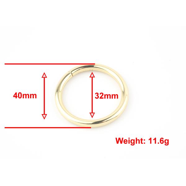 Professional Purse Buckle Hardware , Custom Logo Snap O Rings For Handbags