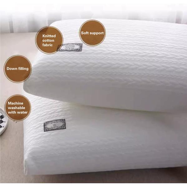 Upgrade Your Sleep Experience with Our 600TC Thread Count Knitted Cotton Massage Pillow