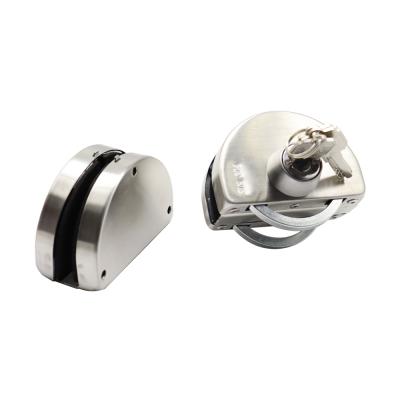Frameless Glass Door Lock Thumbturn & Key Operated Glass Lock
