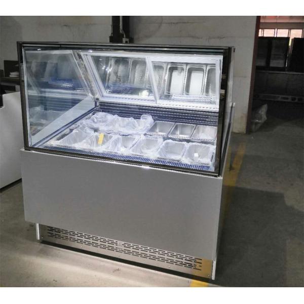 Manufacturers Supply 110V Ice Cream Showcase 16 Plate Commercial