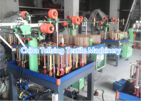 top quality elastic rope braiding machine China supplier  tellsing for making strap,strip,sling,lace,belt,band,tape etc.